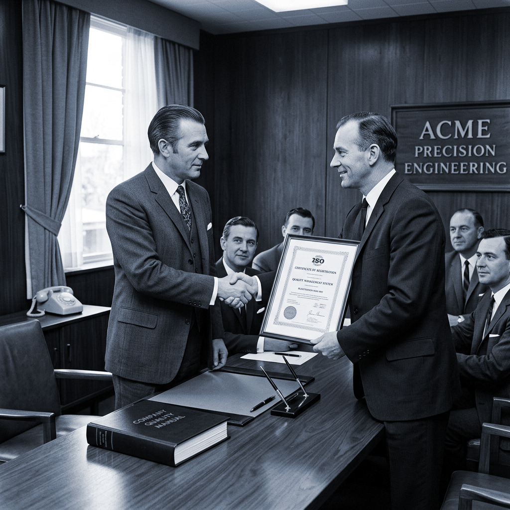 Presentation of the ISO 13485 certificate following a successful audit